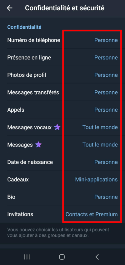 Étape 2 du guide Telegram